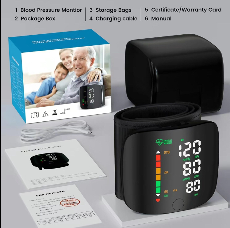 Smart Wrist Blood Pressure Monitor