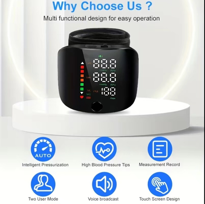 Smart Wrist Blood Pressure Monitor