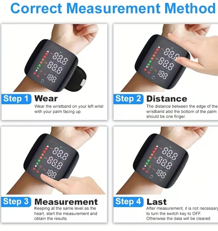 Smart Wrist Blood Pressure Monitor