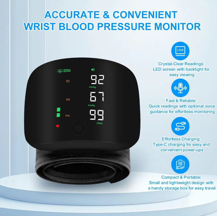 Smart Wrist Blood Pressure Monitor