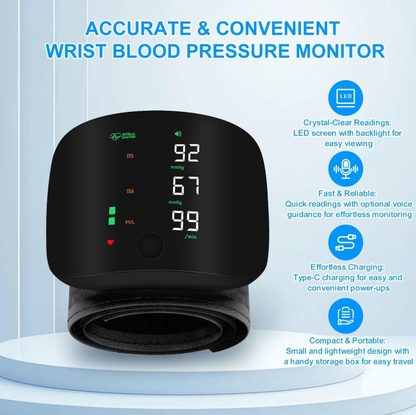 Smart Wrist Blood Pressure Monitor